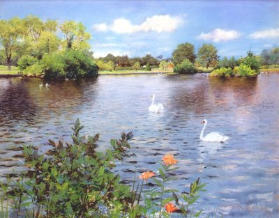 A Long Island Lake by William Merritt Chase